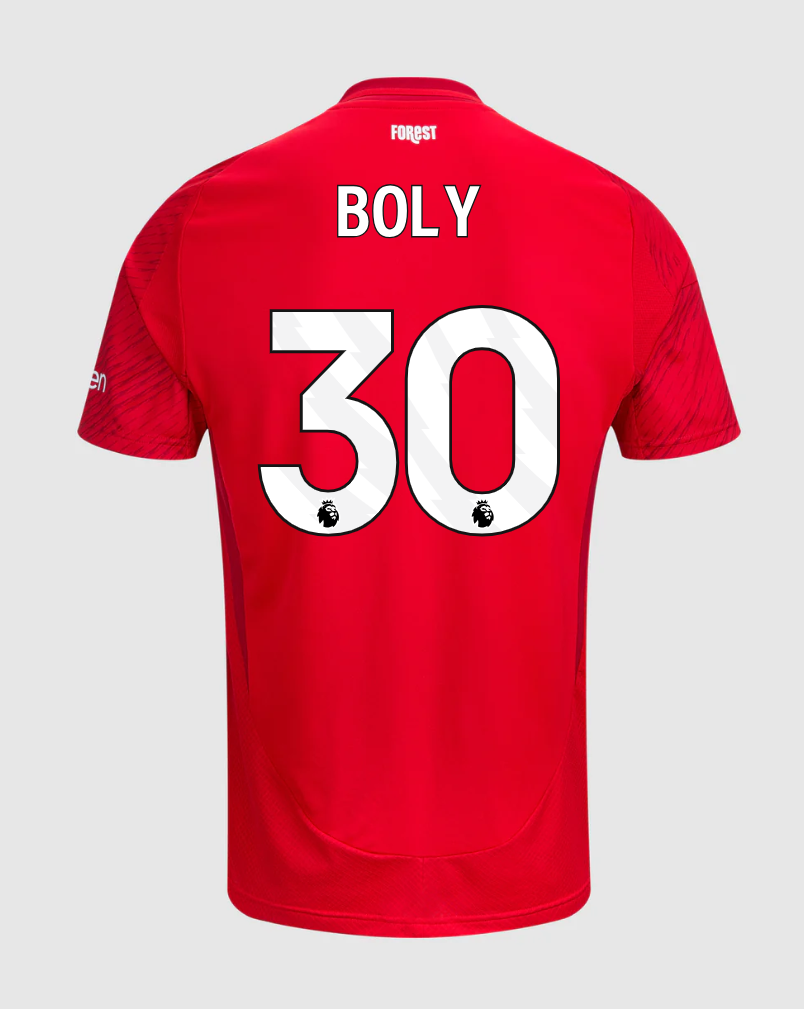 Nottingham Forest 24-25 Home Version Boly 30 Football Jersey