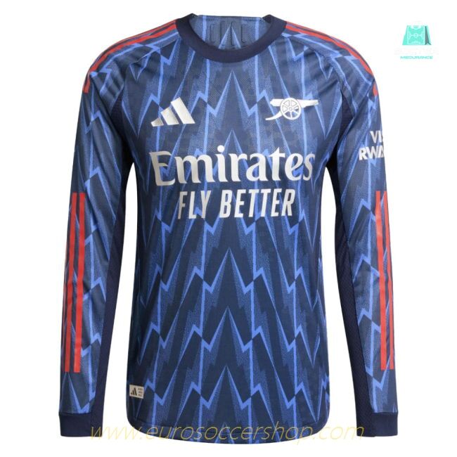 2025-2026 Arsenal Authentic Long Sleeve Away Shirt (Your Name)