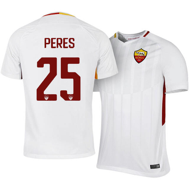 Roma Away 201718 Bruno Peres 25 Soccer Jersey Shirt - Official