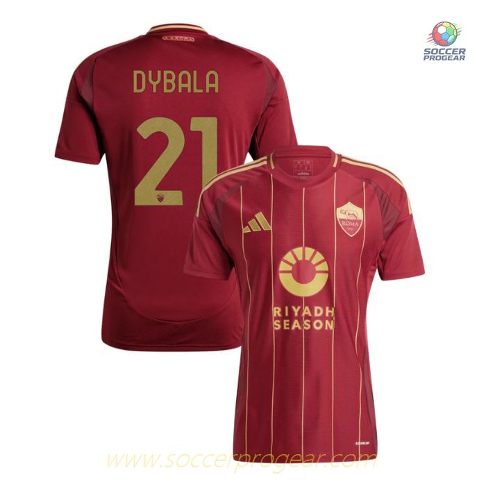 AS Roma Home Team Soccer Team Shirt 2024-25 Edition Dybala