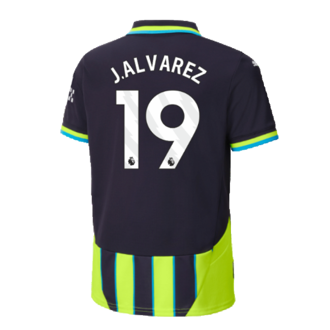 Football Man City Away Shirt Kids J Alvarez #19 Elite Performance ...