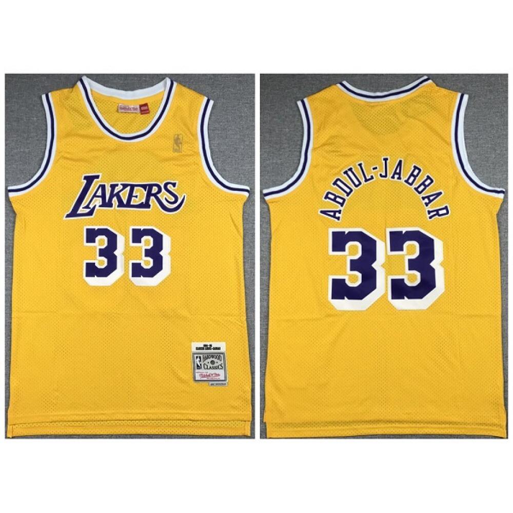 Official Los Angeles Lakers 33 Jersey - Yellow - Fan Favorite