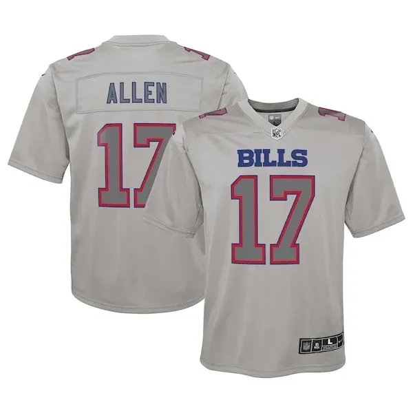 None Josh Allen Game Jersey - Gray | NFL Player Jersey | NFL Football