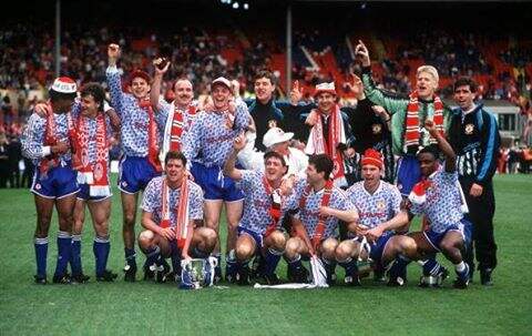 90-92 MANCHESTER UNITED AWAY BLUE RETRO SOCCER JERSEY SHIRT -