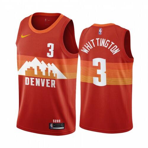 Nuggets #3 Greg Whittington Top-Grade 2020 City NBA Jersey - Red