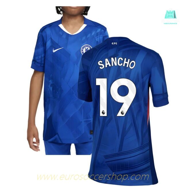 2025-2026 Chelsea Home Shirt (Kids) (Sancho 19)