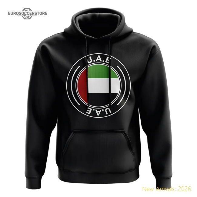 Highperformance Uae Football 20242025 Regular Hoodie Sleek
