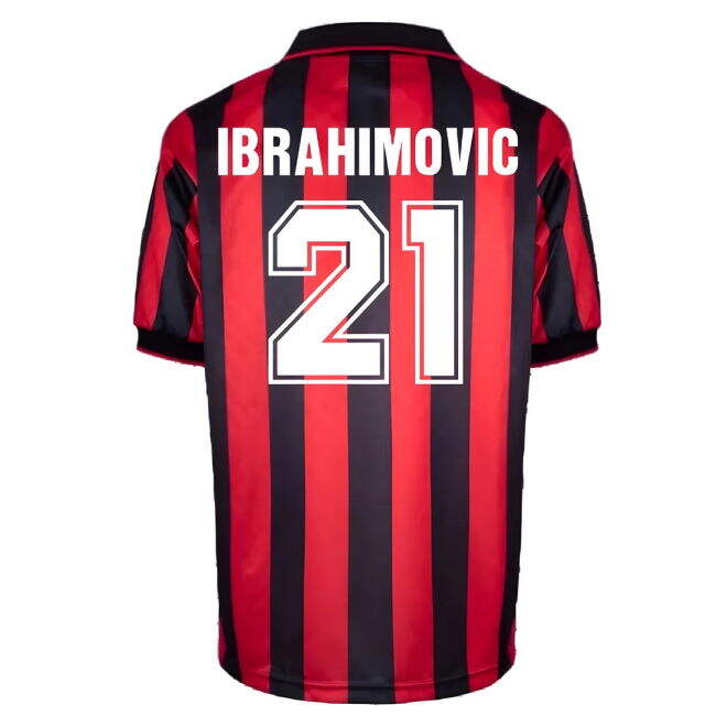AC Milan Home Shirt (Ibrahimovic 21) Lightweight Antibacterial