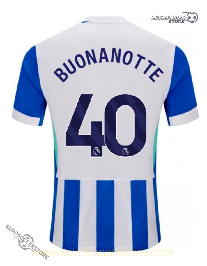 Brighton Hove Albion Home BUONANOTTE 40 Jersey for the 25-26 season