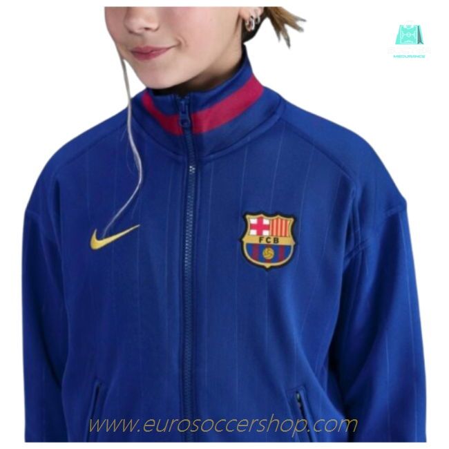 2025-2026 Barcelona Academy Pro Anthem Jacket (Blue) - Kids