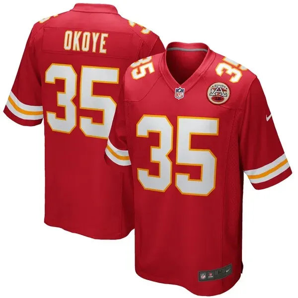 Kansas City Chiefs Christian Okoye Game Jersey - Red | NFL Player J...