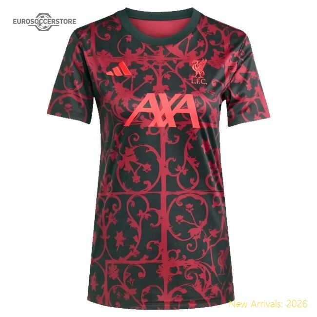 Authentic 2025-2026 Liverpool Pre Match Shirt (black) - Womens