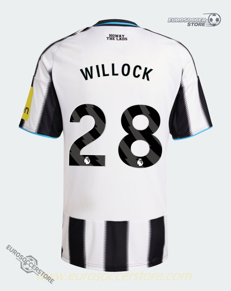 Magpies' 25-26 Season Home Jersey - WILLOCK #28 for Newcastle United