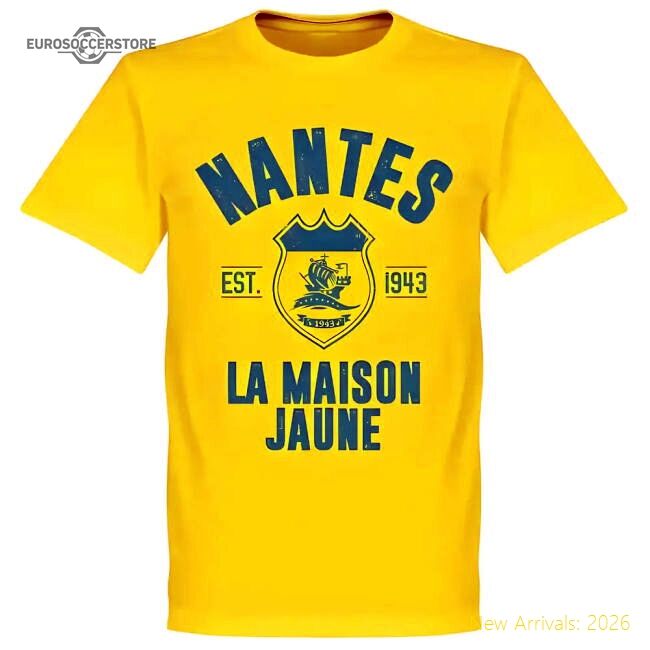 Professional-Grade Match-Day Nantes Established T-Shirt - Yellow