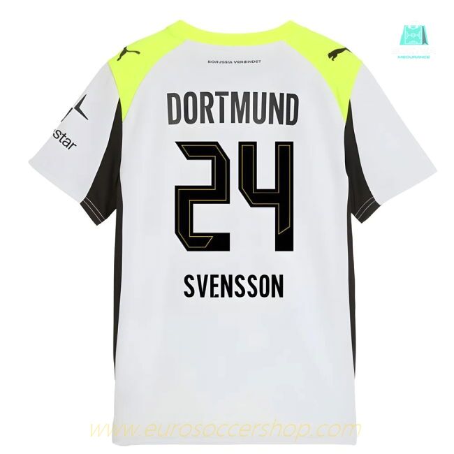 2025-2026 Borussia Dortmund Away Shirt (Kids) (Svensson 24)