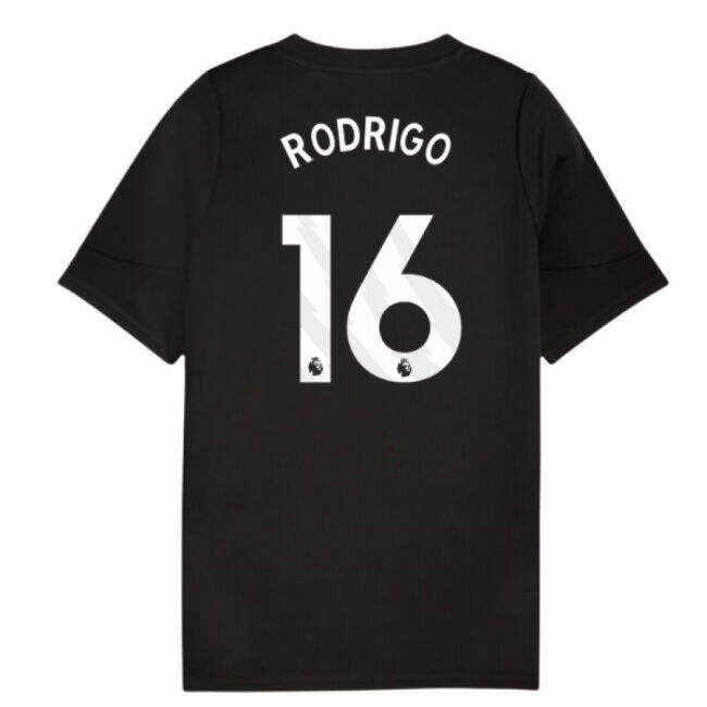 2025-2026 Man City Training Jersey (Black) - Kids (Rodrigo 16)