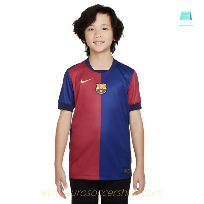 2024-2025 Barcelona Home Shirt (Sponsorless) - Kids