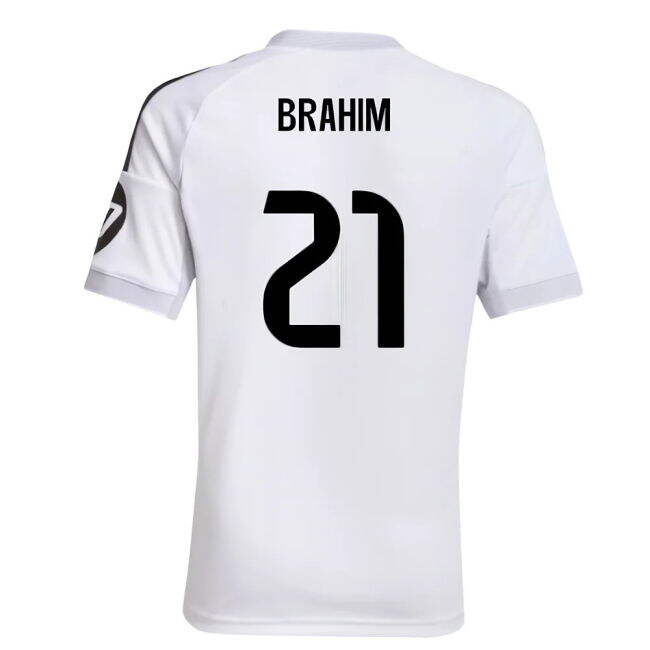 2025-2026 Real Madrid Home Shirt (Kids) (Brahim 21) - Ultras Approv...