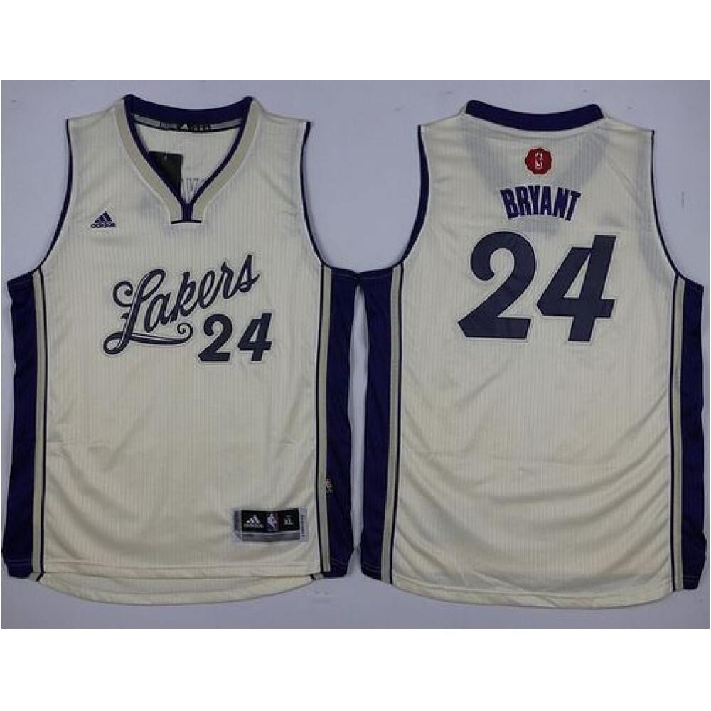 Game Day Retro Men's LAL #24 Kobe White Basketball Jersey