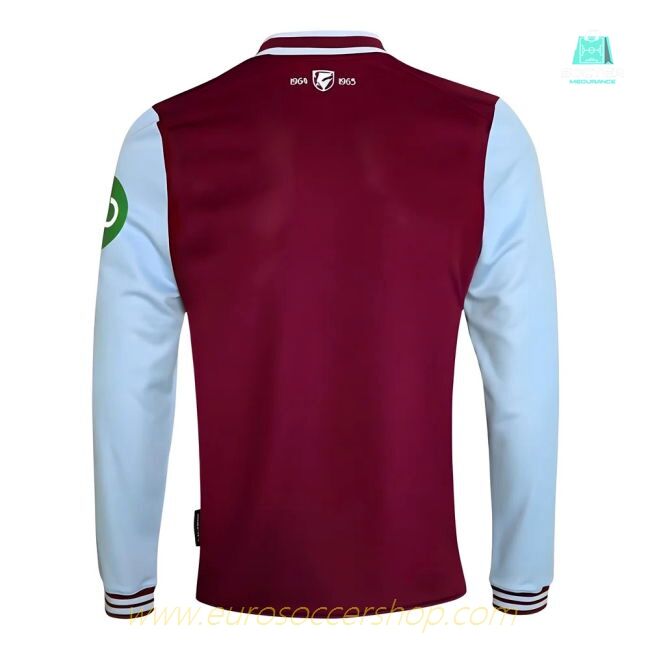 2024-2025 West Ham Long Sleeve Home Shirt (Kids)