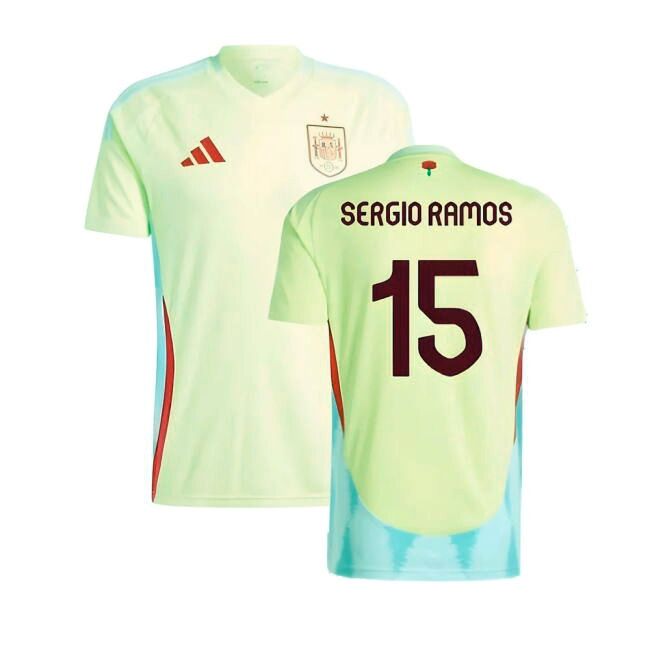Elite Style Spain Away Professional Jersey 2024-2025 (Sergio Ramos 15)
