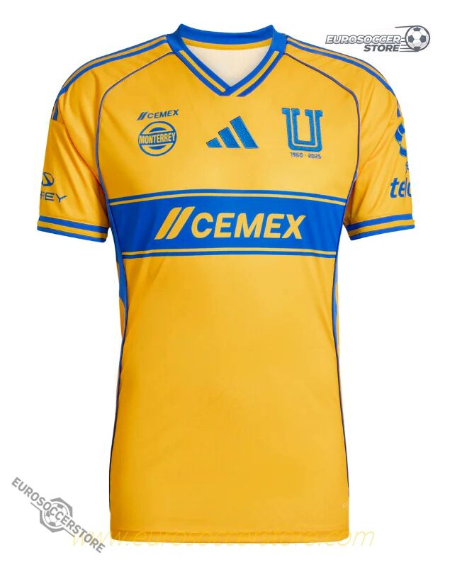 Tigres UANL Home Football Jersey for the 25-26 Season
