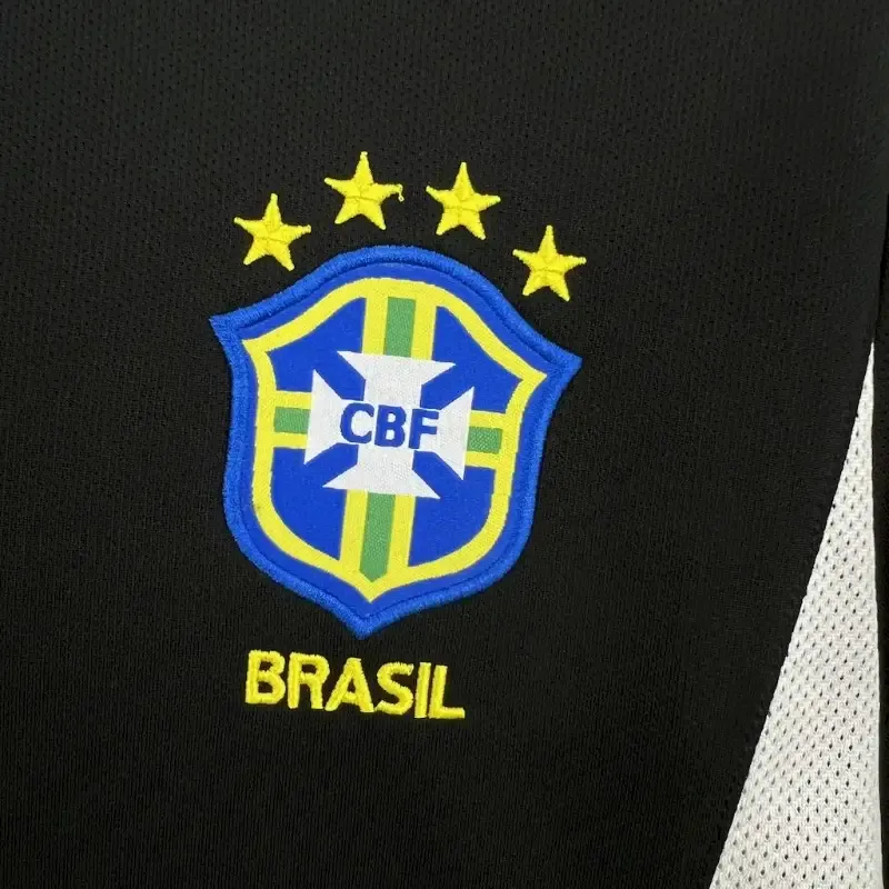2002 Goalkeeper Brazil Black Soccer retro kit