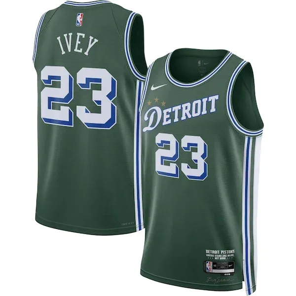 Jaden Ivey DET Swingman Jersey - high-quality modern - Green