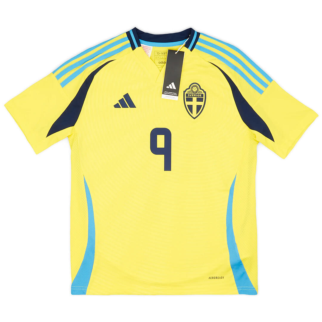 ISAK 9 Sweden 2024 Home Yellow Football Shirt - Official Replica 16187