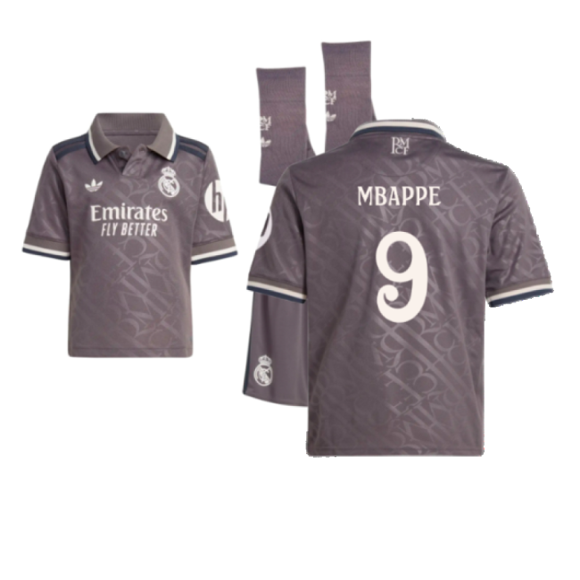 2024-2025 Camiseta Real Madrid Tercer Juvenil - Auténtica - Mbappe 9
