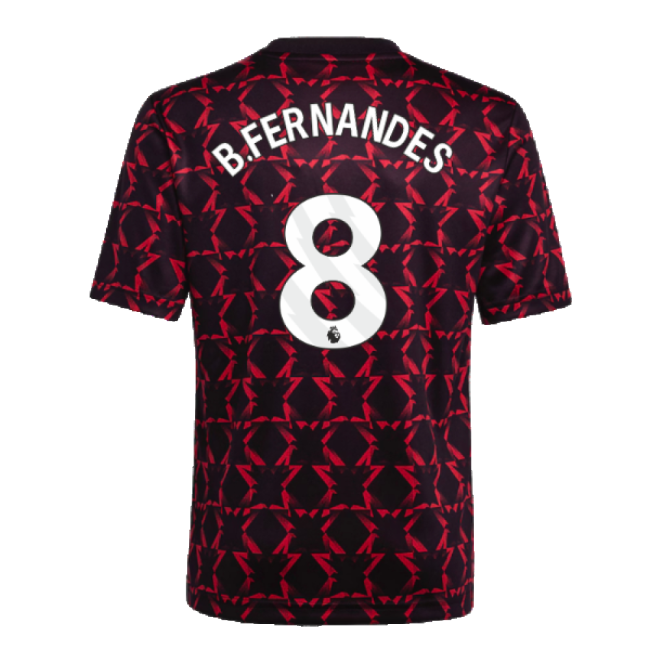 Value Pack Man Utd Fernandes 8 2024-2025 Man Utd Pre-Match Shirt (B...
