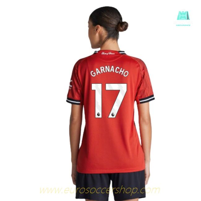 2025-2026 Man Utd Authentic Home Shirt (Womens) (Garnacho 17)