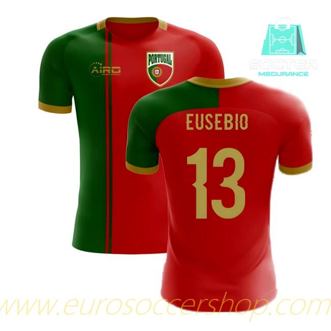 2025-2026 Season Portugal Home Shirt Concept (Eusebio 13)