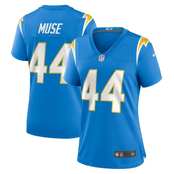 None Tanner Muse Game Jersey - Blue | NFL Player Jersey | NFL Football