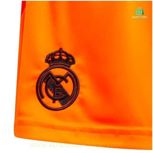 2024-2025 Real Madrid Away Shorts (Orange) - Kids