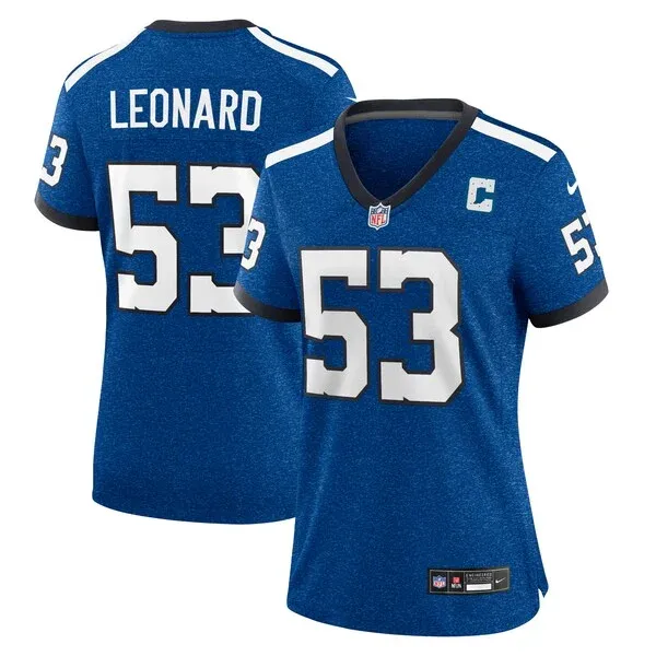 None Shaquille Leonard  Jersey - Blue | NFL Player Jersey | NFL Footba
