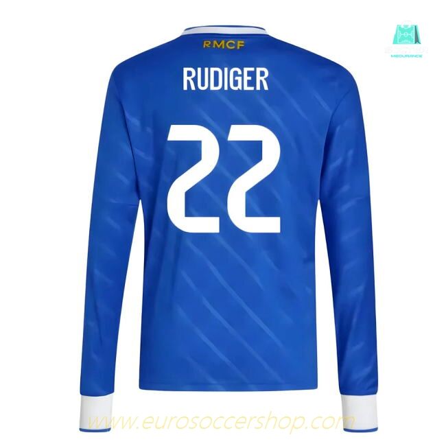 2025-2026 Real Madrid Long Sleeve Third Shirt (Kids) (Rudiger 22)