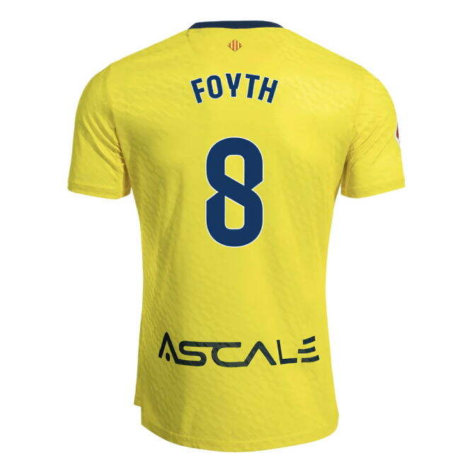 2025-2026 Villarreal Home Shirt (Foyth 8) - Stadium Quality - Custo...