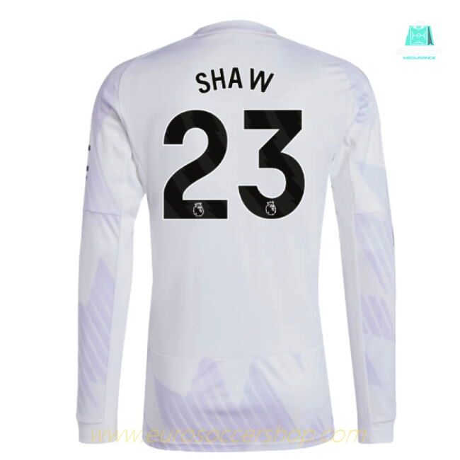 2025-2026 Man Utd Long Sleeve Away Shirt (Shaw 23)
