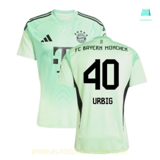 2025-2026 Bayern Munich Home Goalkeeper Shirt (Glory Mint) (Urbig 40)