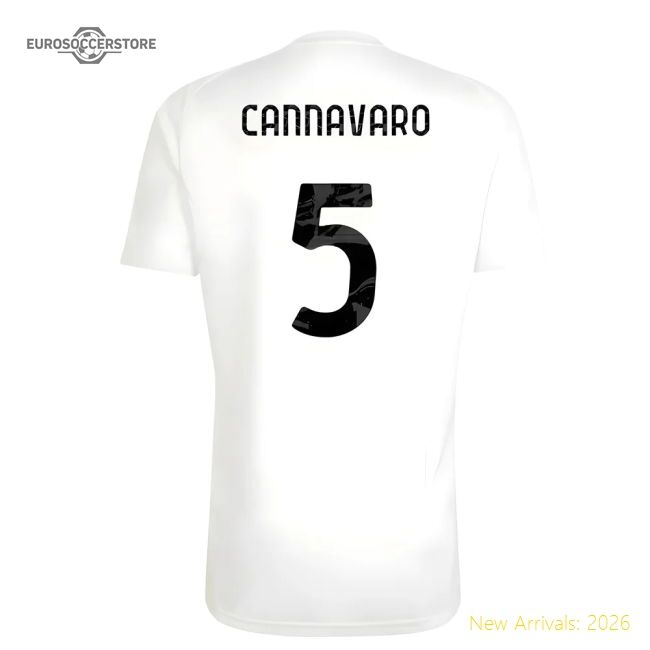 Juventus Italian Football Cannavaro Official Jersey Performance Fabric