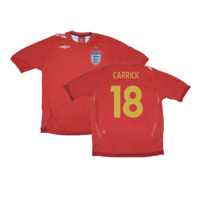England 2006-08 Away Shirt (M) (Excellent) (CARRICK 18)