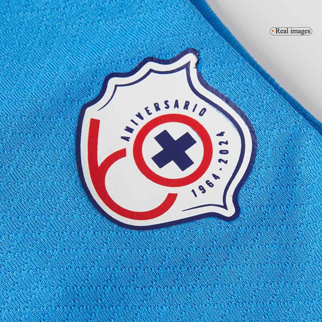 Kid's Cruz Azul Home Soccer Jersey Kit(Jersey+Shorts) 2024/25Authentic