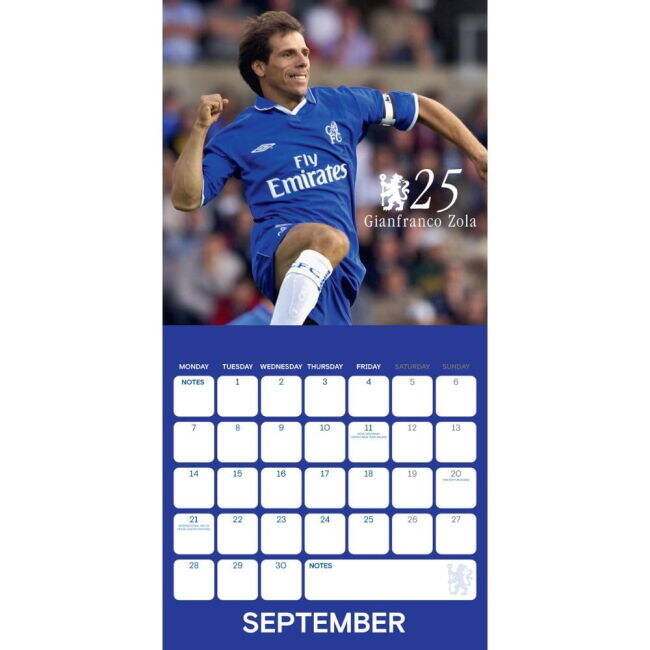 Chelsea FC Legends Square Calendar 2026