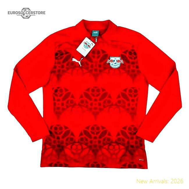 Outstanding 2024-2025 Red Bull Leipzig Prematch 14 Zip Top (red)