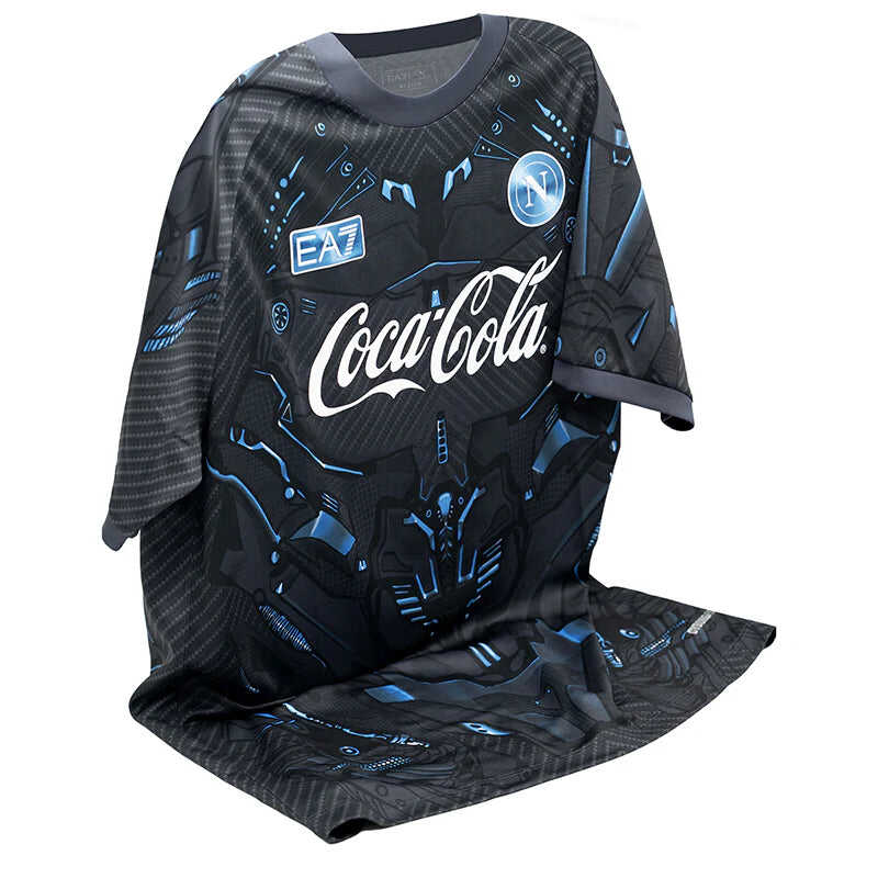 SSC Napoli Ebony Training Soccer Jersey 2025/26 Authentic Kit