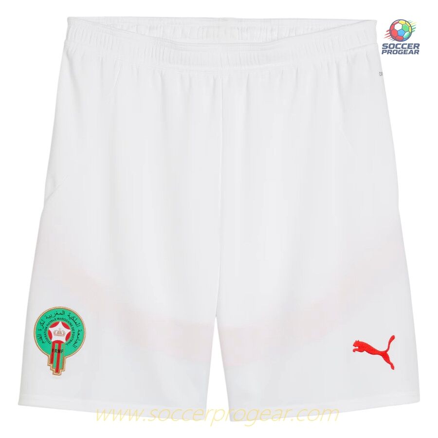 Morocco Away Kids Soccer Uniform Team Jersey 2025 Collection 2026