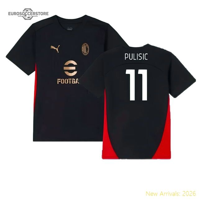 Pro-level Ac Milan Training Pulisic Jersey 2024-2025 Lightweight