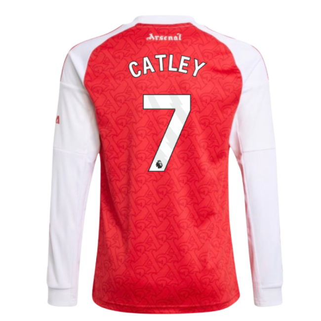 Arsenal Official Home Football Shirt 2025-20 Catley 7 L M S Kids