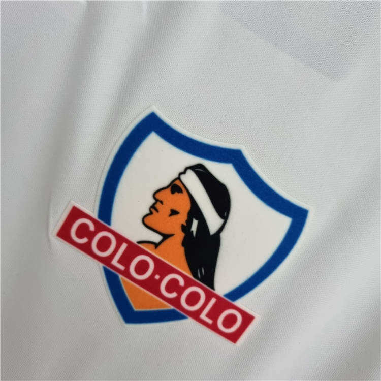 Colo-Colo Retro Soccer Jersey 1992 White Home Football Shirt -